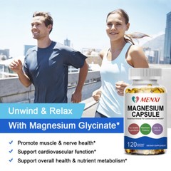 Magnesium Capsules Complex Glycinate Citrate Malate Oxide For Unisex 3500mg MX