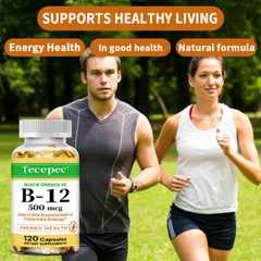 Vitamin B12 Nutritional Supplements Maintaining Nervous System 120 Softgels
