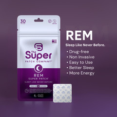 Super Patch REM Sleep Support Patch Deep Sleep Drug-Free Trial Pack 5 Patches