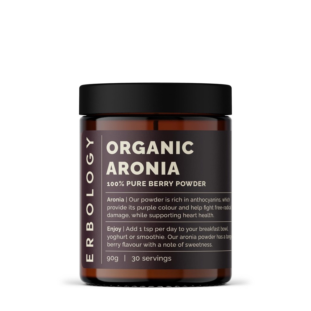 Organic Aronia Berry Powder 3.2 oz – 30 Servings – Supports Skin Health – Ric…