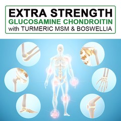 Glucosamine Chondroitin 2100mg – Turmeric, MSM – Triple Strength Joint Support