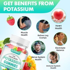 softbear Potassium Citrate Gummies High Potency Potassium Citrate 1000mg Supp…