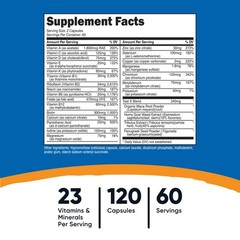 Nutricost Multivitamin for Men 120 Capsules – Vitamins and Minerals