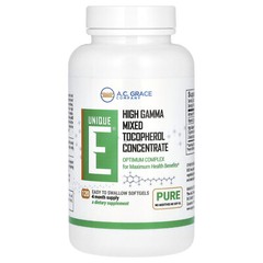 A C Grace Company Unique E 120 Softgels Gluten-Free, Wheat-Free