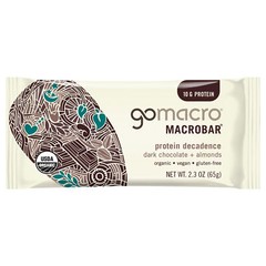 GoMacro Dark Chocolate Chip Almond Bars 2.3 oz (Pack of 12)