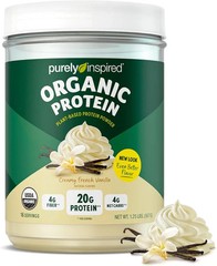 Plant-Based Protein Powder for Men & Women, Creamy French Vanilla (16 Servings)