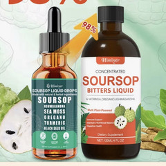 Himiyer Soursop Drops + Soursop Bitters Liquid Bundle, 120 mL (4 fl oz)