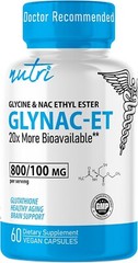 NUTRI GLYNAC-ET Glycine NAC Ethyl Ester Healthy Aging Glutathione Brain Support