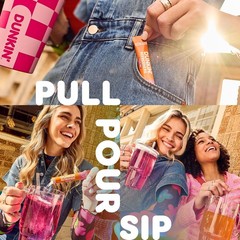 Dunkin’ Zero Sugar Refreshers Singles To Go Powdered drink mix packets, Straw…