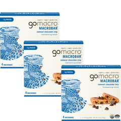 GoMacro Vegan Protein Bars Oatmeal Chocolate Chip 2.3 oz 12 Count Organic