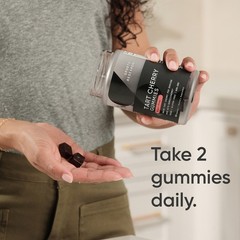 Tart Cherry Gummy Supplements 600mg – Workout Recovery Sugar Free – 60 Gummies