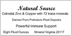 Colloidal Zinc & Copper with 72 trace minerals – Eight Oz Bottle