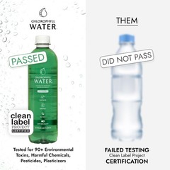 Chlorophyll Water (12-pack) Liquid Chlorophyll Drops in Purified Water Bottles