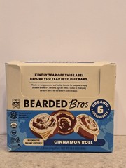 Bearded Bros Organic Vegan Protein Energy Bars – Cinnamon Roll EXP. 04/2026