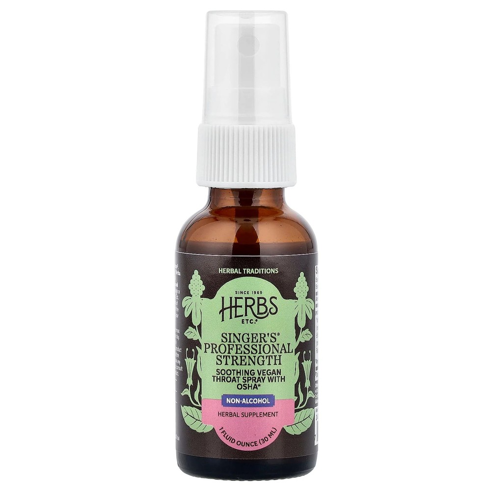2 X Herbs Etc., Singer’s�, Non Alcohol, 1 fl oz (30 ml)