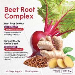 ForestLeaf USDA Organic Beet Root Capsules – Beetroot Supplement 1000mg