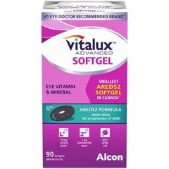 Advanced Vitalux Soft Gels – 90 Count, Eye Health Support, Omega-3 & Vitamins