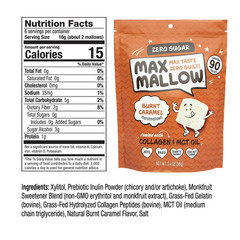 Know Brainer Max Mallow Burnt Caramel -Guilt-Free & Zero Sugar Marshmallows…