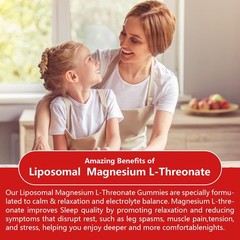 3 Pack Liposomal Magnesium Threonate High-Potency 3000mg 60 Count (Pack of 3)