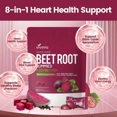 Super Beetroot Heart Chews with Grapeseed – Nitric Oxide Support Gummies