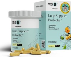 resB Lung Support Probiotic Supplement – Lung Health Supplement for Smokers, Gut