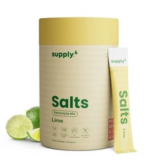 Supply6 Salts | Electrolyte Mix | Zero Added Sugar, (18 Servings, Lemon Lime) K3