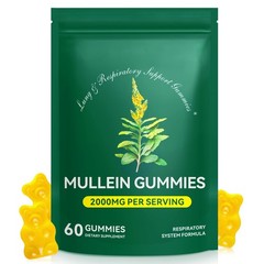 MXCZBSM 60 Count Mullein Gummies for Lung Cleanse, 60 (Pack of 1)