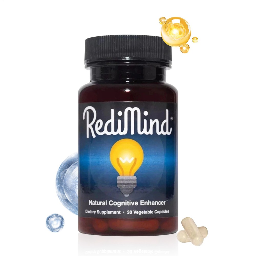 RediMind plant-based Cognitive Enhancer 30 Caps-Focus-Memory-Brain Health