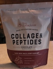 Live Conscious Collagen Peptides Chocolate 30 Servings – Sealed Bag – Exp 2/2027