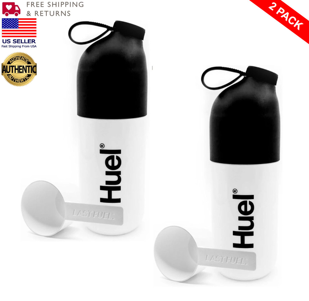 [ 2 PACK ] Huel Black Edition Shaker Bottle Durable Leakproof – 17fl oz / 500ml