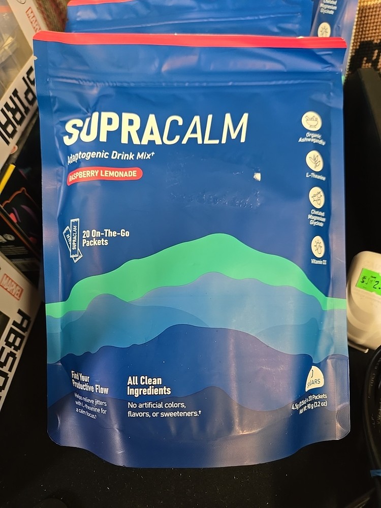 SupraCalm Powdered Drink Mix (Zero Sugar) (Exp. 7/26) (Raspberry Lemonde)