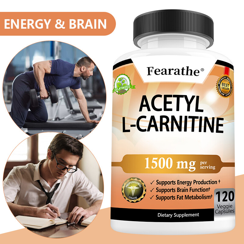 Acetyl L-Carnitine 1500 Mg, Brain Function, Fat Metabolism, Energy Production