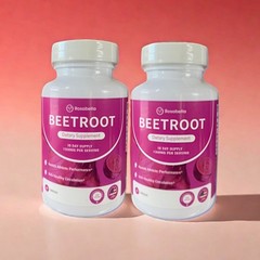 2Pack Organic Beet Root Capsules-Blood PressureSupport, Energy Boost