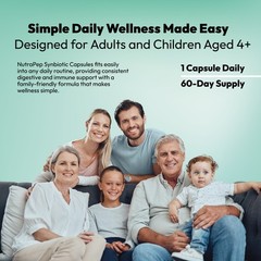 NutraPep Synbiotics Probiotic Prebiotic Postbiotic – Daily Gut Health Support