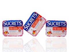 (6-Pack) SUCRETS Sore Throat, Cough Dry Mouth Lozenges Honey Lemon 18-Pc Tin