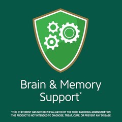 Memory Support with 200 Count Ginkgo Biloba Extract Capsules – Natural & Safe
