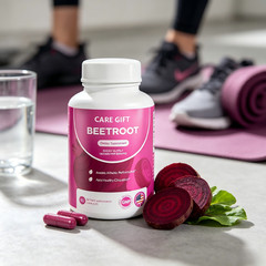 Organic Beet Root Powder Supplement, Non-GMO,1300mg (60 Capsules, 30-Day Supply)