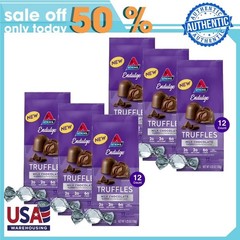 Atkins Endulge Milk Chocolate Truffles, Low Sugar, Keto Friendly, 6 Pack