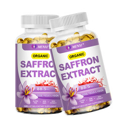 (2 Pack) Saffron Extract 60ct Seasonal Depression Focus Support Appetite Control