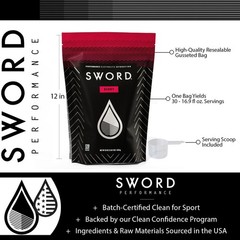 SWORD PERFORMANCE Electrolyte Replenisher Powder Drink Mix, Orange, 30-Servin…
