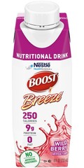 Boost Breeze Nutritional Drink Wildberry, 8 Fl Oz Pack of 6
