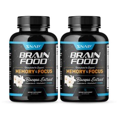 Nootropic Brain Booster – Improve Memory, Clarity & Focus Supplements – 2 Pack