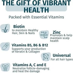 WEEM Hair Skin and Nails Gummies, Vegan biotin Vitamins, Healthy Hair (Pack 5)
