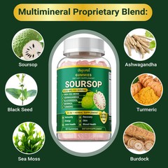 Soursop 120pcs – Antioxidant, Skin,Joint & Bone Health, Gut and Digestion Health