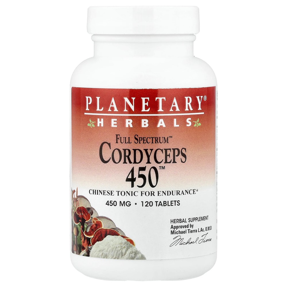 2 X Planetary Herbals, Full Spectrum� Cordyceps 450�, 120 Tablets