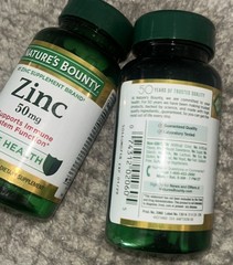 2 ~ Zinc Supports Immune System Function Dietary Supplement 50 mg Caplets 100 Ct