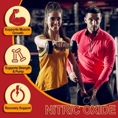 Nitric Oxide & Circulation Booster | L-Arginine, L-Citrulline | Extra Strength
