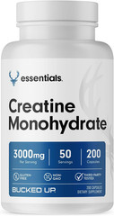 Essentials Creatine Monohydrate 3000Mg | Micronized Creatine | Non GMO Gluten Fr