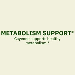 Spring Valley Cayenne Metabolism Support Supplement Capsules 455 mg 100 Count