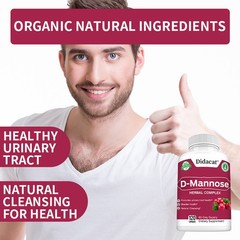 D Mannose Capsules Urinary Tract Cleanse Promotes Bladder Health 120 Pills